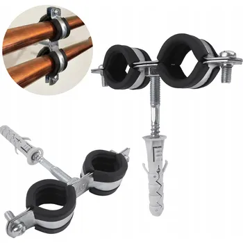 OBJÍMKA KOVOVÁ OCELOVÁ RUKOJEŤ S GUMOU PRO TRUBKY 3/4' (25-28)