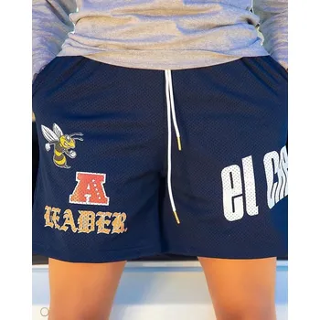 Sportovní pánské kraťasy s potisky Barva: Tmavě Modrá, Velikost: M