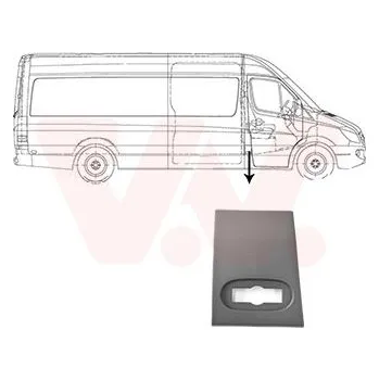 Lišta karosérie Ozdobná / ochranná lišta, boční stěna VAN WEZEL 3077418