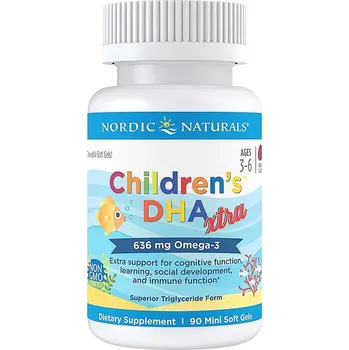 Fitness strava Nordic Naturals Dětská DHA Xtra 90 Měkkých kapslí Příchuť: Berry Punch