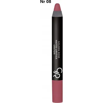 Rtěnka Golden Rose Matte Crayon Lipstick matná rtěnka v tužce odstín 08