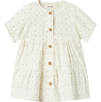 Kojenecké šaty LIL' ATELIER KOJENECKÉ ŠATIČKY LIL' ATELIER, HAILEY COCONUT MILK Velikost: 68