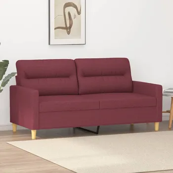 Pohovka ZBXL 2místná pohovka vínová 140 cm textil