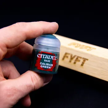 Modelářská barva Citadel Base: Caliban Green 12ml - barva na figurky miniatury