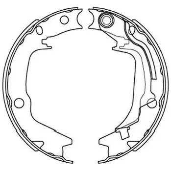 Brzdová čelist Sada brzdových čelistí KAVO PARTS KBS-3415