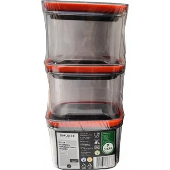 Dóza na potraviny SMUKEE SADA NÁDOB na potraviny pro suché a sypké produkty 3 x 480 ml