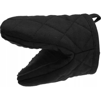 Chňapka Kuchyňská chňapka bavlněná černá s magnetem 15 cm