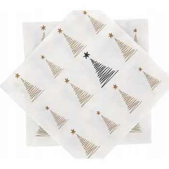 Papírový ubrousek Papírové ubrousky 3vrstvé vánoční STROMEČEK 33x33 cm 20 ks