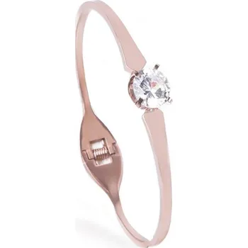 Náramek Náramek chirurgická ocel Crystal rose gold 1020