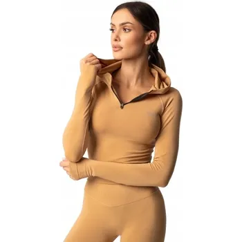 Pánská mikina SPAIO FITNESS MIKINA ADAPT s kapucí iced coffe M