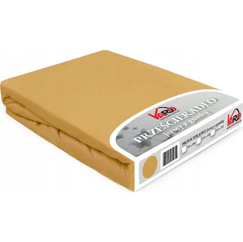 Prostěradlo Prostěradlo jersey s gumou 140x200 hořčicové Constance KARO