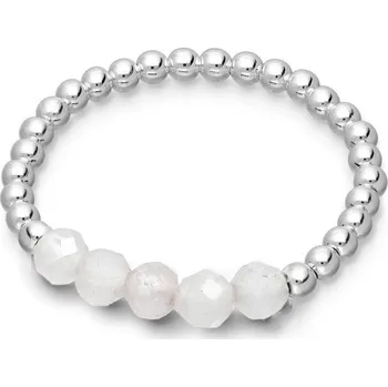 Prsten Prsten Korálkový se světlým růženínem stříbro 925 2727