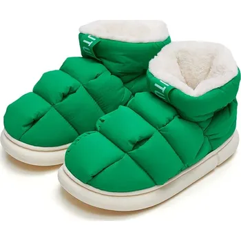 Dámská zimní obuv Dámské prošívané sněhule Barva: Zelená, Velikost: 42-43