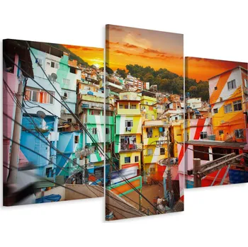 Obraz Obraz TRYPTYCH Rio de Janeiro Brazílie 3D 60x40