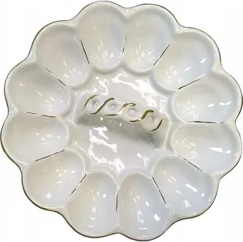 Talíř Talíř na vejce Cerkam 21,5 cm bílý