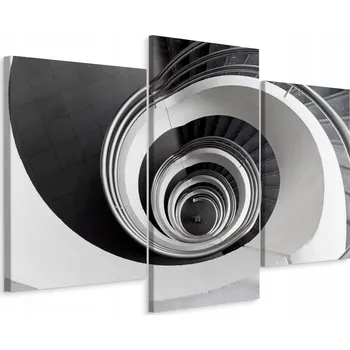 Obraz Obraz Tryptych SCHODY Pohled z Ptačí Perspektivy 3D 120x80