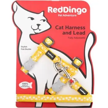 Postroj RD s vodítkem-kočka- White Spots on Yellow