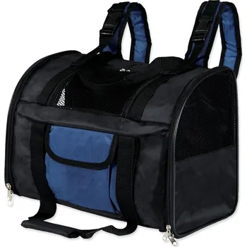 Batoh Trixie přenosný černá a modrá 42x29x21cm