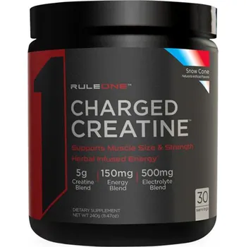 Fitness strava Rule1 Charged Creatine 240 g Příchuť: Ledová kaše