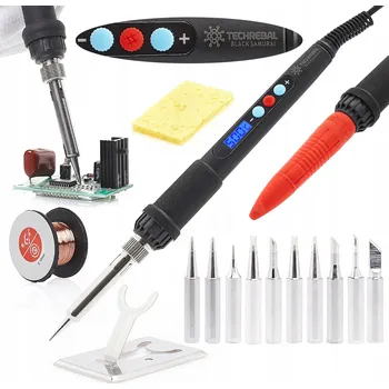 Páječka PŘESNÁ PÁJEČKA HROTOVÁ 60W Techrebal LCD displej 10 HROTŮ 900M