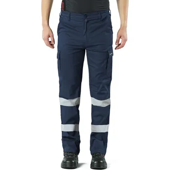 montérky Industrial Starter Pracovní kalhoty EasyStretch Reflex Barva: Modrá, Velikost: S