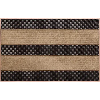 Rohožka UNIVERZÁLNÍ PROTISKLUZOVÁ ROHOŽKA 45x70 GUMA PROUŽKY hnědá #BH017