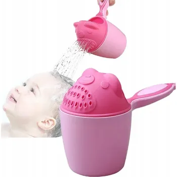Velký hrnek na mytí hlavy, medvídek růžový