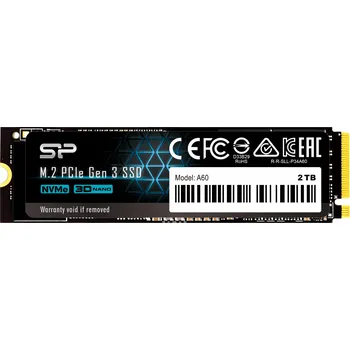 SSD disk SSD disk Silicon Power P34A60 2TB PCIE M.2 NVMe 2200/1600 MB/s