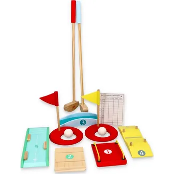 Dřevěná hračka NEF Dětský dřevěný minigolf