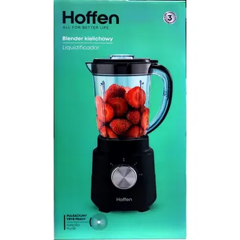 Stolní mixér Hoffen 600 W černý 1,5 l 2 rychlosti pulzní funkce