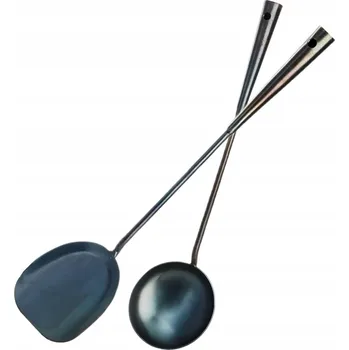 Sada kuchyňského náčiní Kuchyňské náčiní Wok Lopatka Vařečka Čínská Tradiční Ručně Kovaná Železná