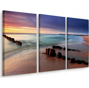 Obraz Obraz Triptych Baltské moře Krajina 3D 60x40