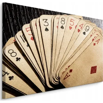 Obraz Nástěnný obraz Pohled shora na balíček KARET Eso 70x50