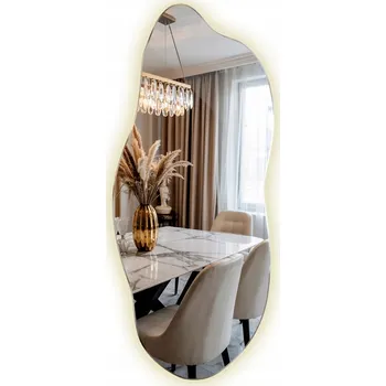 Zrcadlo Asymetrické LED Zrcadlo na Make-up s Osvětlením Nad Skříňku Toaletního Stolku