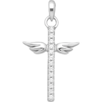 Přívěsek Přívěsek Andělský křížek stříbro 925 2398