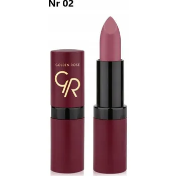 Přípravek na rty Golden Rose Matná rtěnka Velvet Matte 02