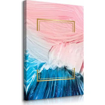 Obraz OBRAZ NA PLÁTNĚ PASTELOVÁ ABSTRAKCE STYL GLAMOUR 40x50