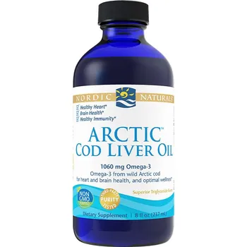 Fitness strava Nordic Naturals Arktický olej z tresčích jater 1060 mg Arctic Cod Liver Oil 237 ml Příchuť: Bez příchutě