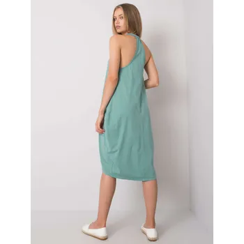 Dámské šaty Och Bella Šaty -TW-SK-BI-24199.72P Barva: Zelená, Velikost: S