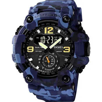 Hodinky Unisex digitální hodinky DF906 Barva (Varianta): Blue-Camouflage