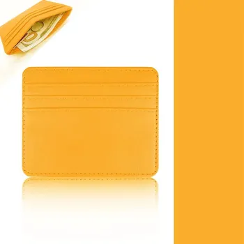 Ledvinka Dámské jednobarevné pouzdro na kreditky Barva (Varianta): Oranžová