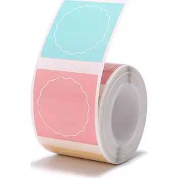Speciální papír Termální etikety NIIMBOT 34x34mm Kulaté Samolepicí 200 kusů samolepky