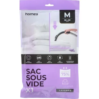 Pytel na prádlo Vakuový pytel Lavender – Homéa ID_1730180