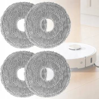 Utěrka pro robotický vysavač 4 x MOPY ČISTICÍ HADŘÍKY NÁVLEKY PRO MOP k DREAME L10S PRO L10 L20 ULTRA PRIME X40
