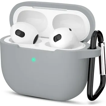 Pouzdro na mobilní telefon Flipové Pouzdro Vanfone pro Apple AirPods 3, šedé