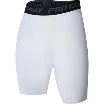 Pánské kraťasy Pánská fitness šortky s nápisy Barva: Bílá, Velikost: L