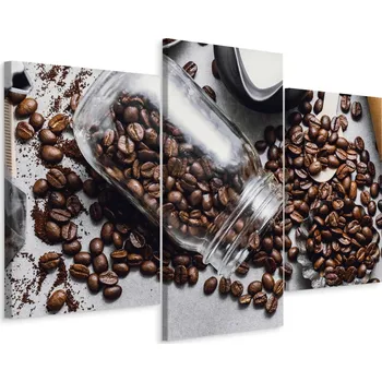 Obraz Obraz Triptych Složení Černá KÁVA Zrna 60x40