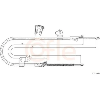Autodíl Tažné lanko, parkovací brzda COFLE 92.17.1074