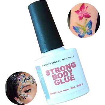 Průmyslové lepidlo Lepidlo na třpytivé tetování, zirkony a body art