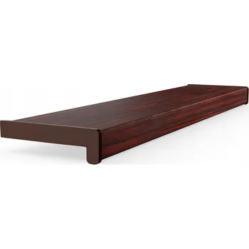 Obraz Vnitřní komůrkový PVC parapet S KRYTKAMI šířka 20cm délka 110cm MAHAGON